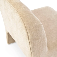 Basel upholstered design armchair, minimalist and comfortable style