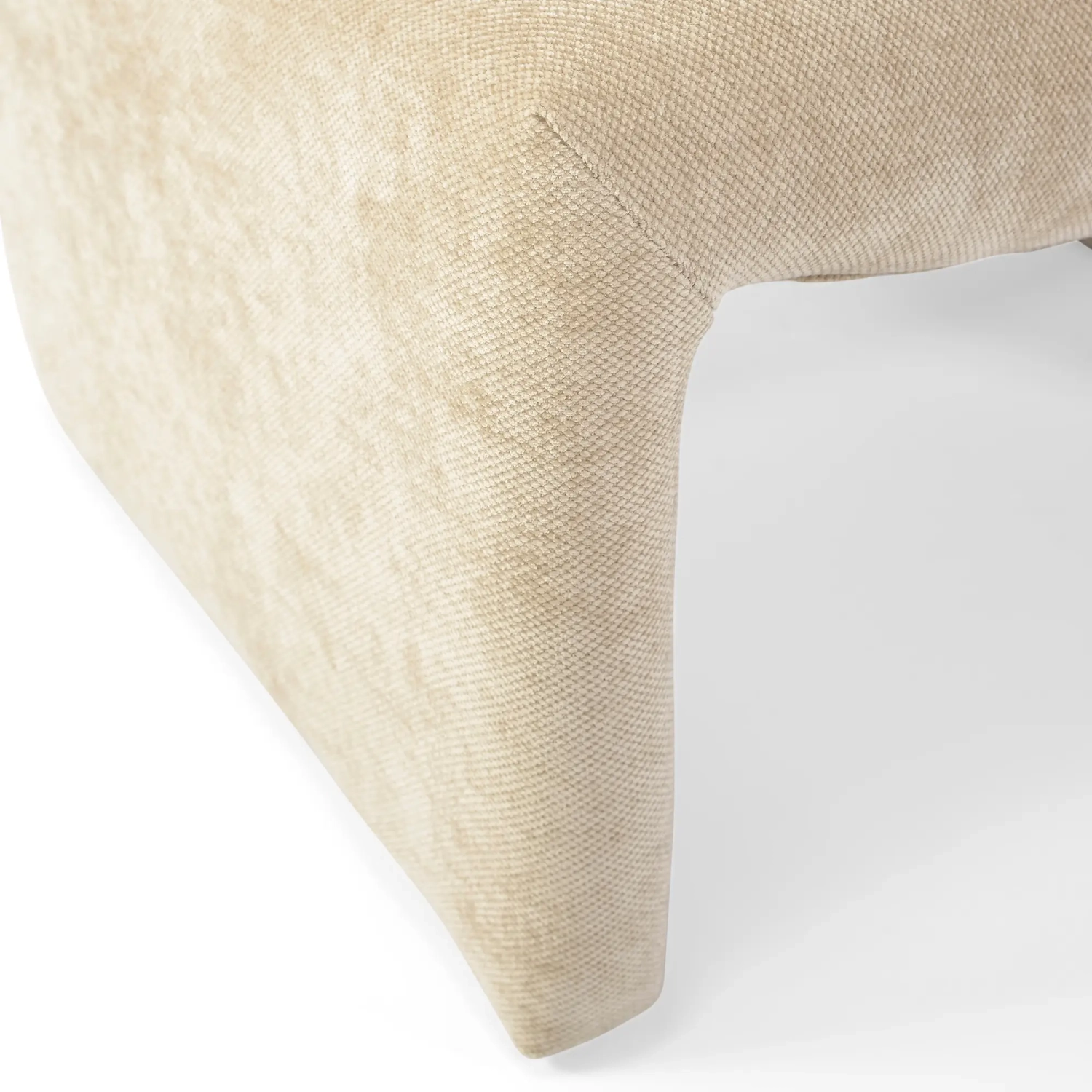 Basel upholstered design armchair, minimalist and comfortable style