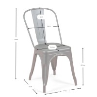 Industriell stol Bistro Style Matt - Industriell stolar och stolar