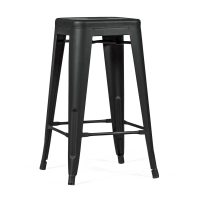 Barstol industriell Bistro 66 cm | Stål stapelbar blank eller matt
