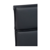 Sedia da ufficio Studio con schienale alto | Sedia da scrivania ergonomica in ecopelle