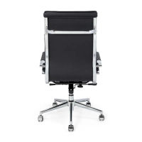 Sedia da ufficio Studio con schienale alto | Sedia da scrivania ergonomica in ecopelle