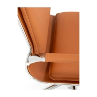 Sedia da ufficio Studio con schienale alto | Sedia da scrivania ergonomica in ecopelle