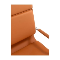 Sedia da ufficio Studio con schienale alto | Sedia da scrivania ergonomica in ecopelle