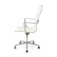 Sedia da ufficio Task Executive con schienale alto in pelle | Sedia da ufficio ergonomica di alta qualità