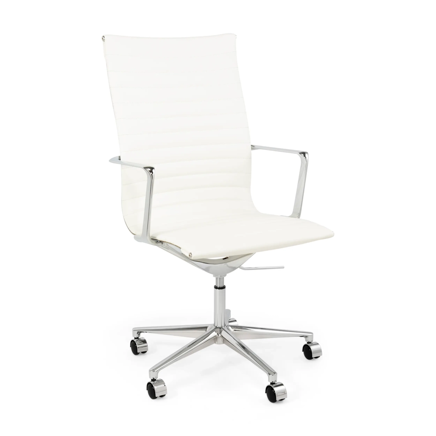 Sedia da ufficio Task Executive con schienale alto in pelle | Sedia da ufficio ergonomica di alta qualità