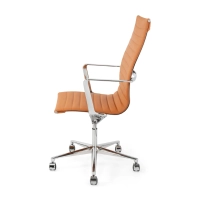 Sedia da ufficio Task Executive con schienale alto in pelle | Sedia da ufficio ergonomica di alta qualità