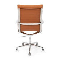 Sedia da ufficio Task Executive con schienale alto in pelle | Sedia da ufficio ergonomica di alta qualità