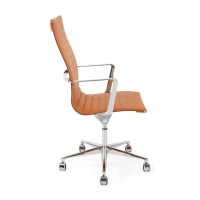 Sedia da ufficio Task Executive con schienale alto in pelle | Sedia da ufficio ergonomica di alta qualità