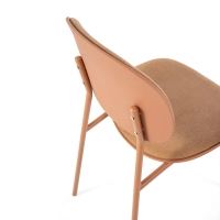 Sedia da pranzo ergonomica impilabile Carlotta | Sedia imbottita moderna