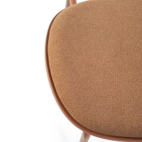 Sedia da pranzo ergonomica impilabile Carlotta | Sedia imbottita in stile moderno