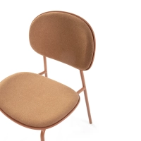 Sedia da pranzo ergonomica impilabile Carlotta | Sedia imbottita in stile moderno