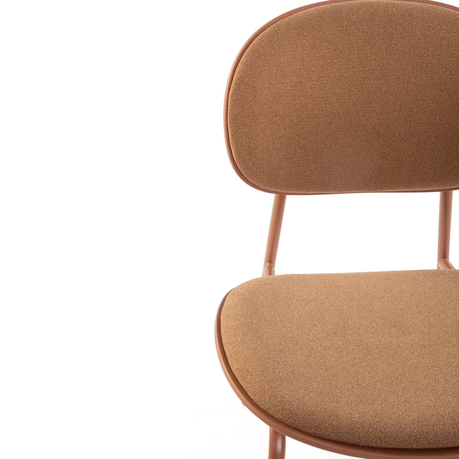 Sedia da pranzo ergonomica impilabile Carlotta | Sedia imbottita in stile moderno