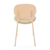Sedia da pranzo ergonomica impilabile Carlotta | Sedia imbottita moderna