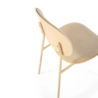Sedia da pranzo ergonomica impilabile Carlotta | Sedia imbottita in stile moderno