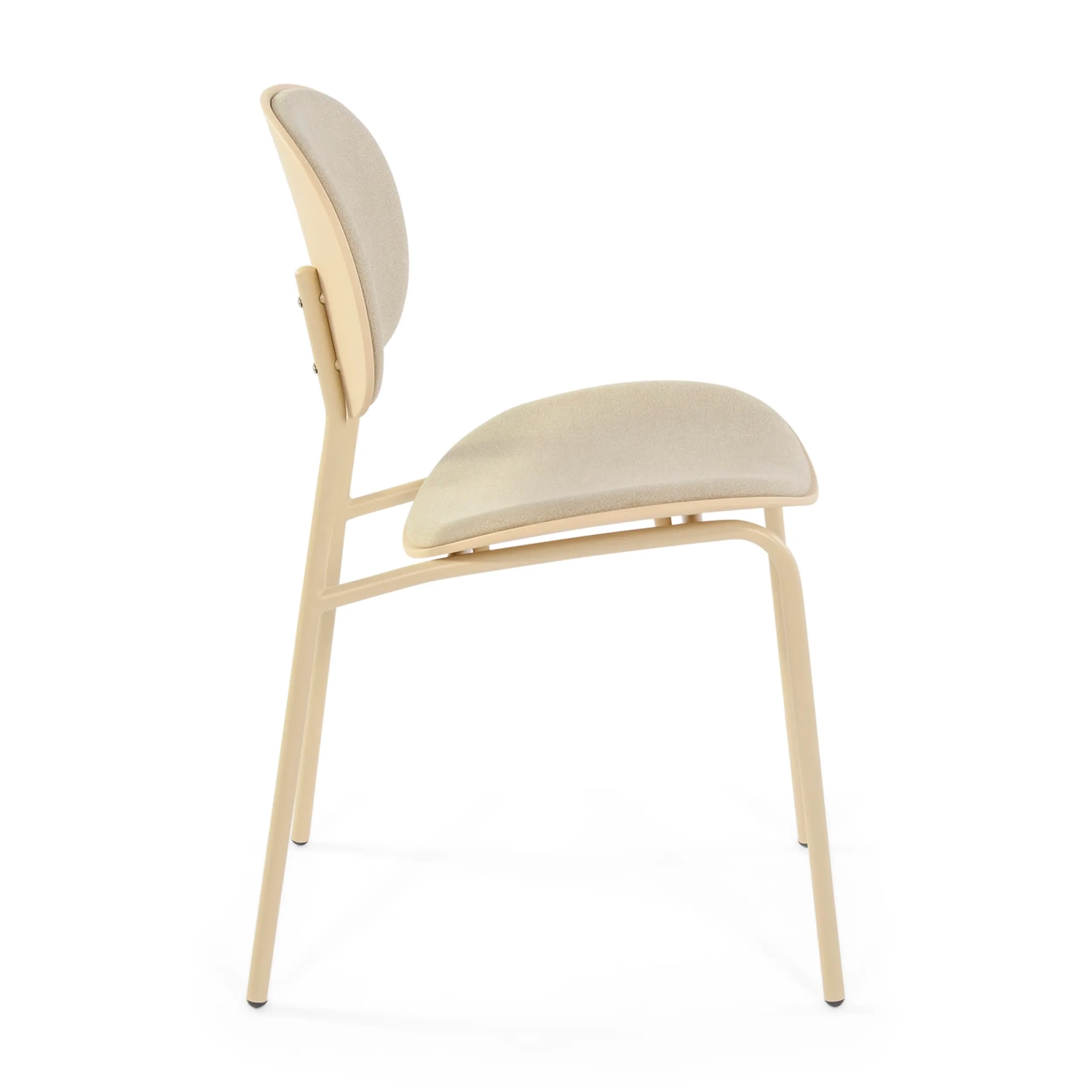 Sedia da pranzo ergonomica impilabile Carlotta | Sedia imbottita in stile moderno