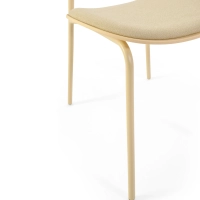 Sedia da pranzo ergonomica impilabile Carlotta | Sedia imbottita in stile moderno