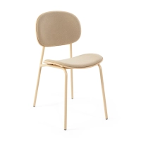 Sedia da pranzo ergonomica impilabile Carlotta | Sedia imbottita in stile moderno