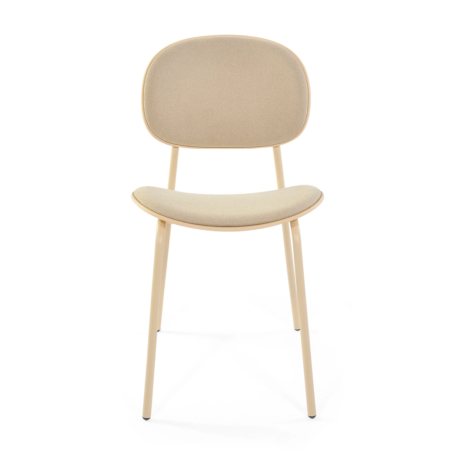 Sedia da pranzo ergonomica impilabile Carlotta | Sedia imbottita in stile moderno