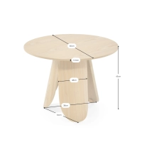 Tavolino da caffè Pluto in legno di frassino scandinavo