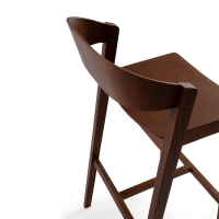 Soho Sgabello da bar in stile scandinavo 76 cm | Legno di rovere o noce