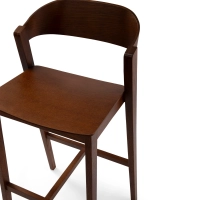 Soho Sgabello da bar in stile scandinavo 76 cm | Legno di rovere o noce