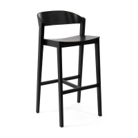 Soho Sgabello da bar in stile scandinavo 76 cm | Legno di rovere o noce