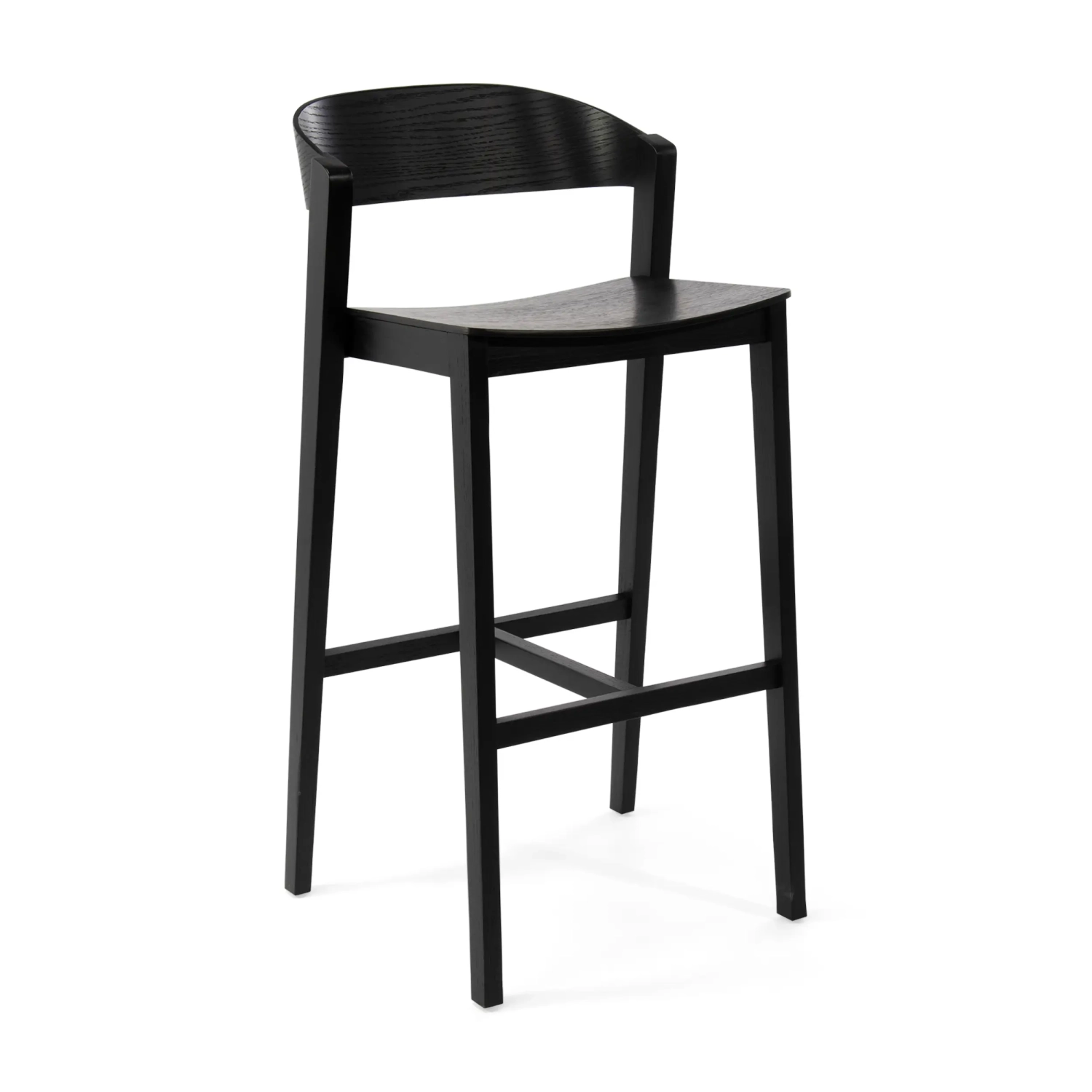 Soho Sgabello da bar in stile scandinavo 76 cm | Legno di rovere o noce