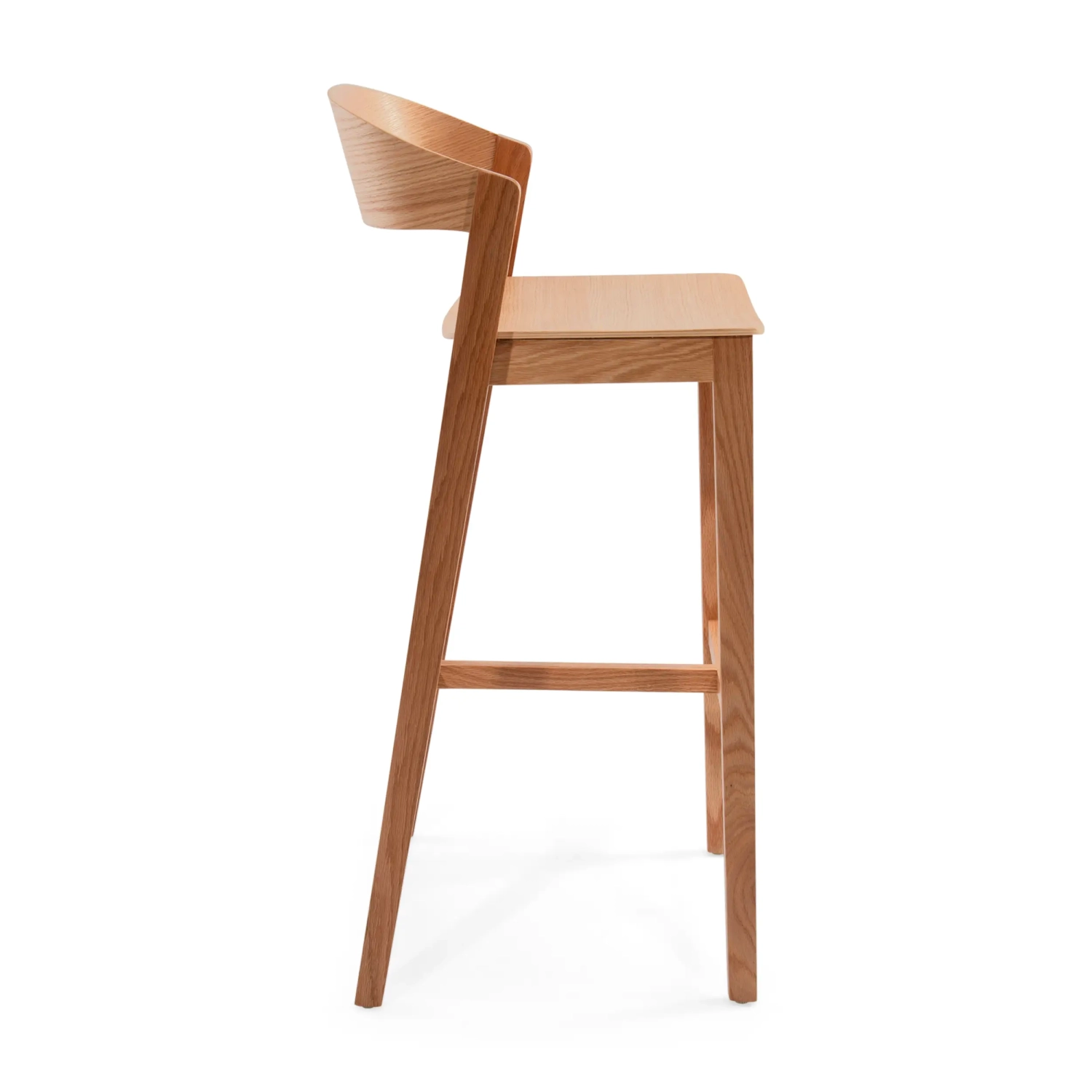 Soho Sgabello da bar in stile scandinavo 76 cm | Legno di rovere o noce
