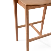Soho Sgabello da bar in stile scandinavo 76 cm | Legno di rovere o noce
