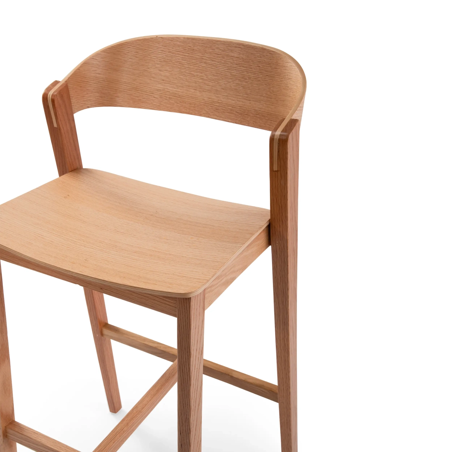 Soho Sgabello da bar in stile scandinavo 76 cm | Legno di rovere o noce