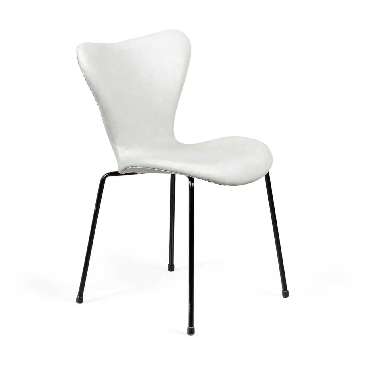 Sedia da pranzo Seven in ecopelle vintage | Design industriale moderno