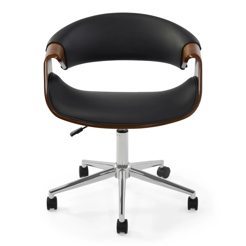 Sedia da ufficio Burrow S in noce | Design Mid-Century regolabile