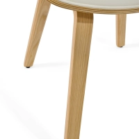 Burrow Sedia da pranzo in legno di acero Z | Design imbottito “ Nordic ”