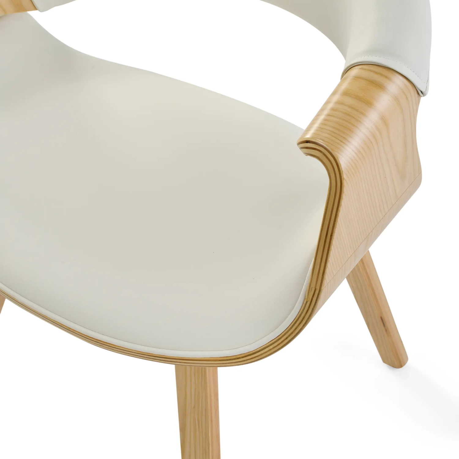 Burrow Sedia da pranzo in legno di acero Z | Design imbottito “ Nordic ”