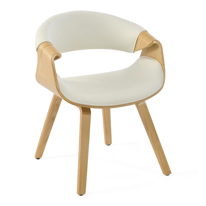 Burrow Sedia da pranzo in legno di acero Z | Design imbottito “ Nordic ”