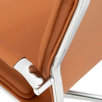 Sedia da ufficio Studio con schienale alto | Sedia da scrivania ergonomica in ecopelle