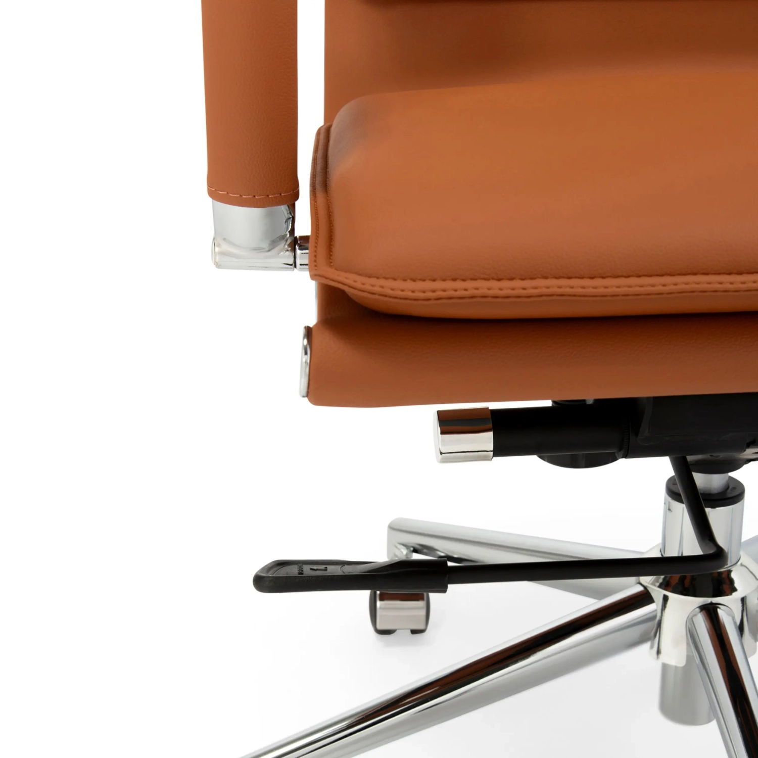 Sedia da ufficio Studio con schienale alto | Sedia da scrivania ergonomica in ecopelle