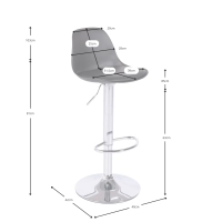 Confezione di 2 sgabelli regolabili super economici - Sgabelloda bar - Mobilie Design