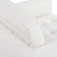 Divano monoposto Venice in vera pelle | Florence Design ispirato a Knoll