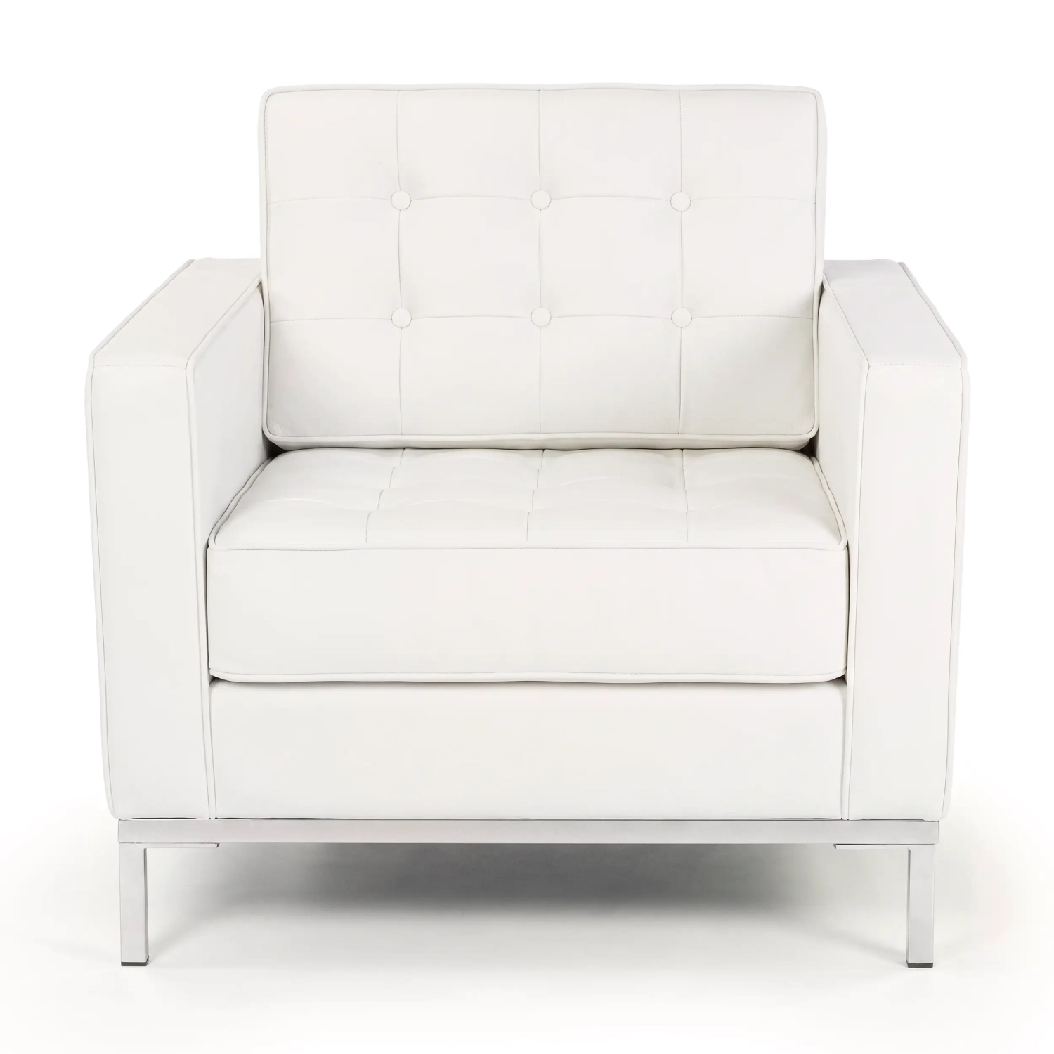 Divano monoposto Venice in vera pelle | Florence Design ispirato a Knoll