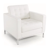 Divano monoposto Venice in vera pelle | Florence Design ispirato a Knoll