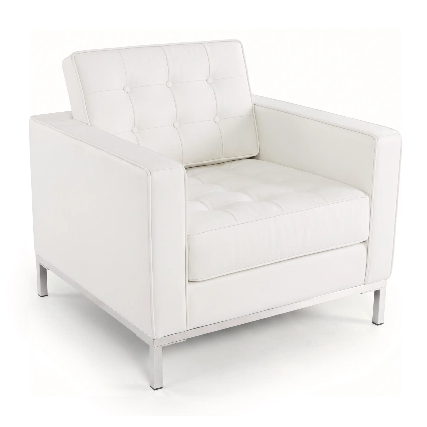 Divano monoposto Venice in vera pelle | Florence Design ispirato a Knoll