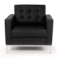 Divano monoposto Venice in vera pelle | Florence Design ispirato a Knoll