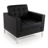 Divano monoposto Venice in vera pelle | Florence Design ispirato a Knoll