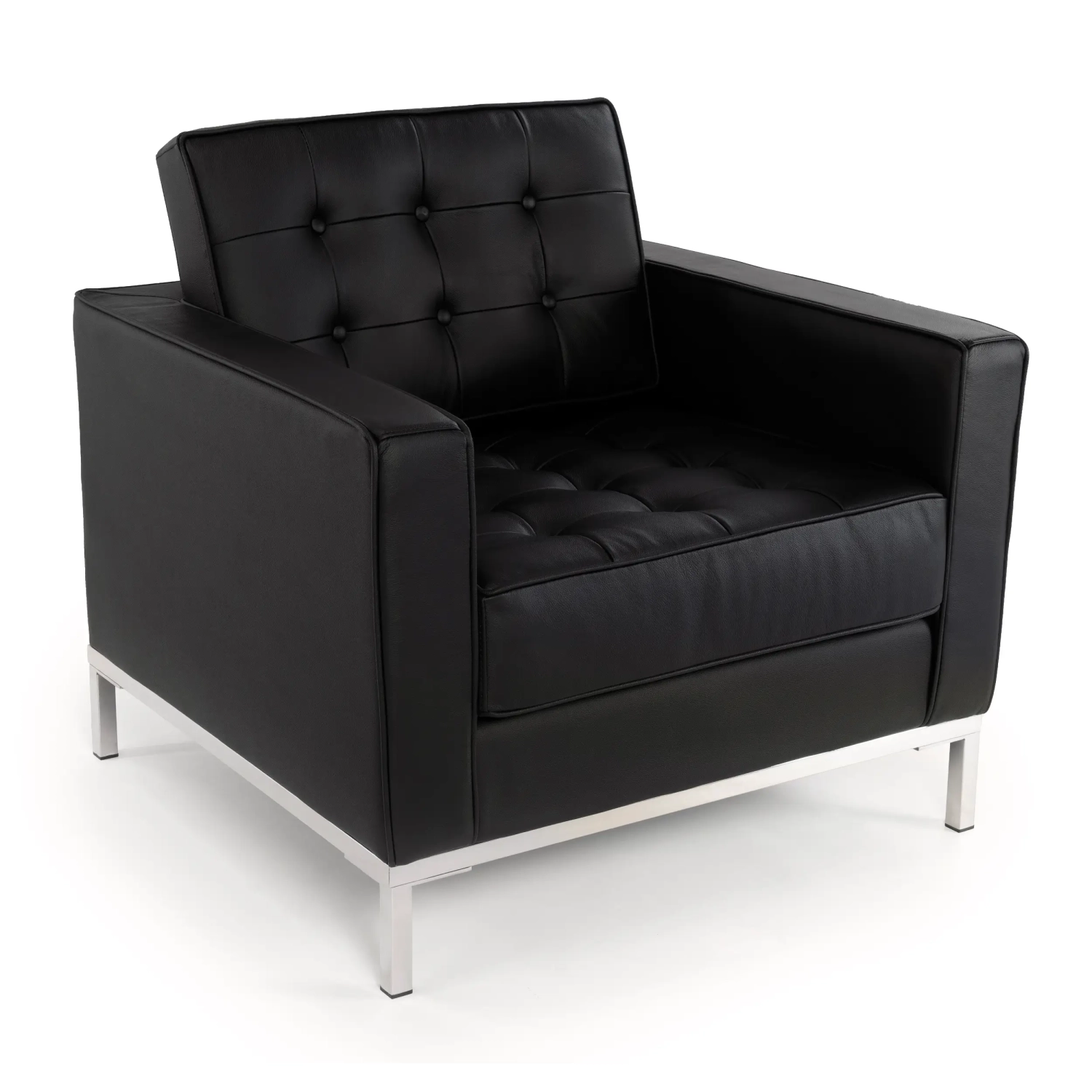 Divano monoposto Venice in vera pelle | Florence Design ispirato a Knoll