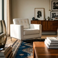 Divano monoposto Venice in vera pelle | Florence Design ispirato a Knoll