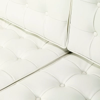 Venice divano a 3 posti in pelle italiana | Florence Design ispirato a Knoll