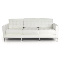 Venice divano a 3 posti in pelle italiana | Florence Design ispirato a Knoll