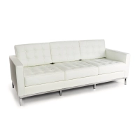 Venice divano a 3 posti in pelle italiana | Florence Design ispirato a Knoll